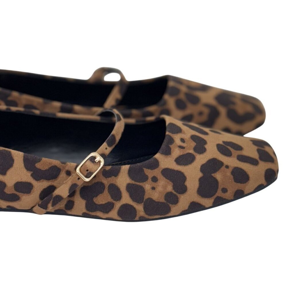 OLIVIA FERGUSON / Ballerina / Leopard Print / Mary Jane / Flat - Picture 7 of 10